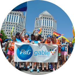 P&G & gable Pride parade