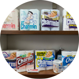 Various Charmin toilet paper packaging