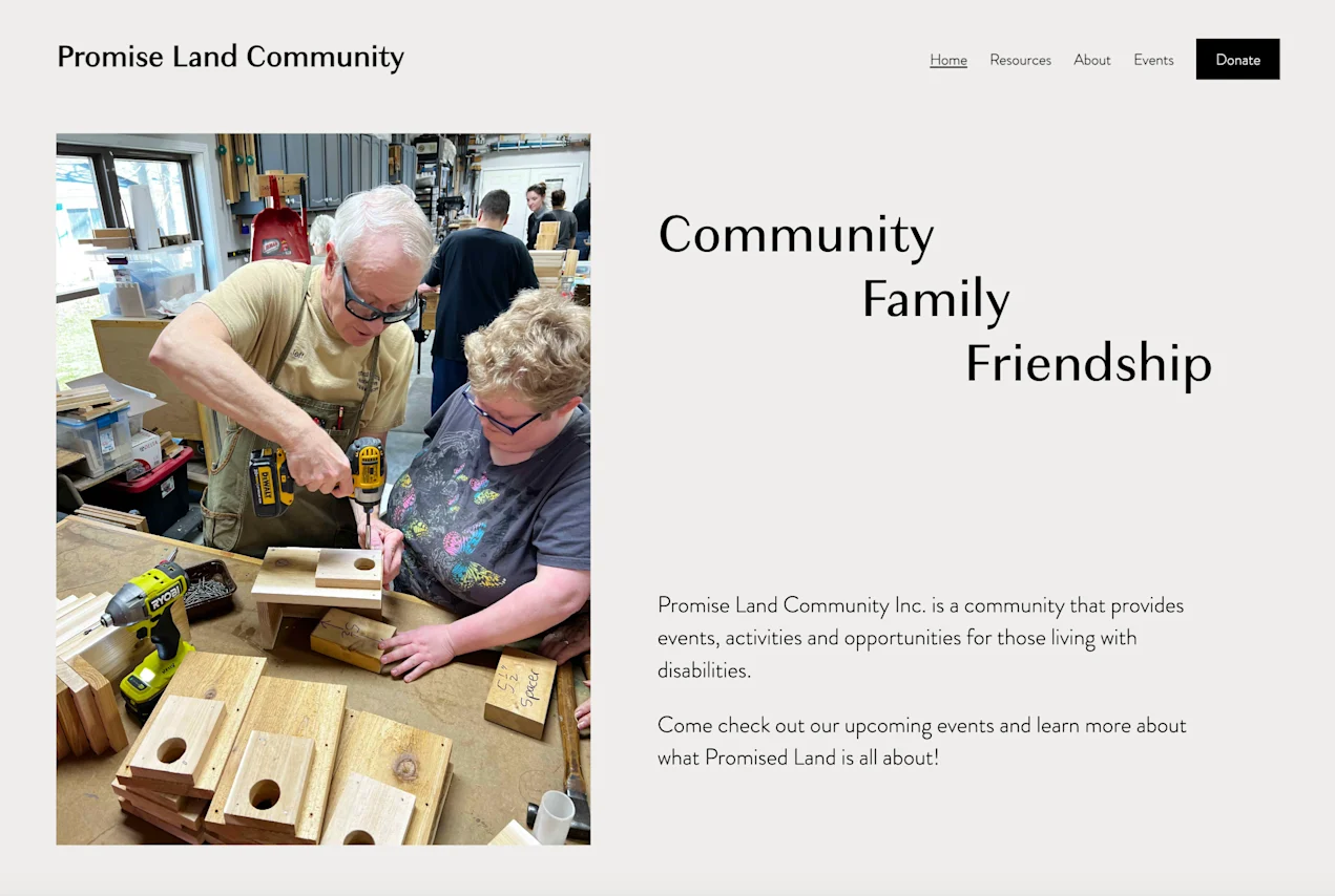 Promise Land Community Home Page