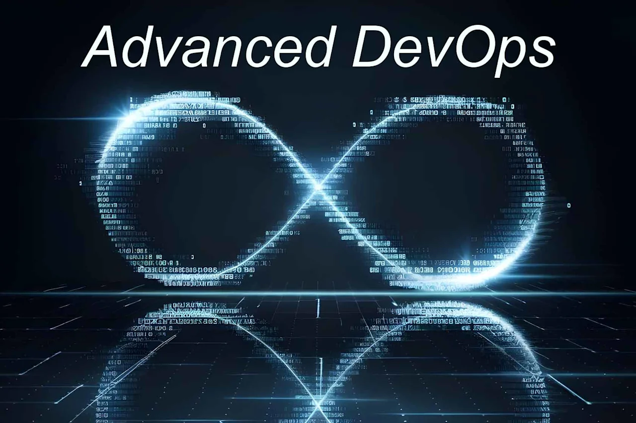 DevOps symbol under the text Advanced DevOps