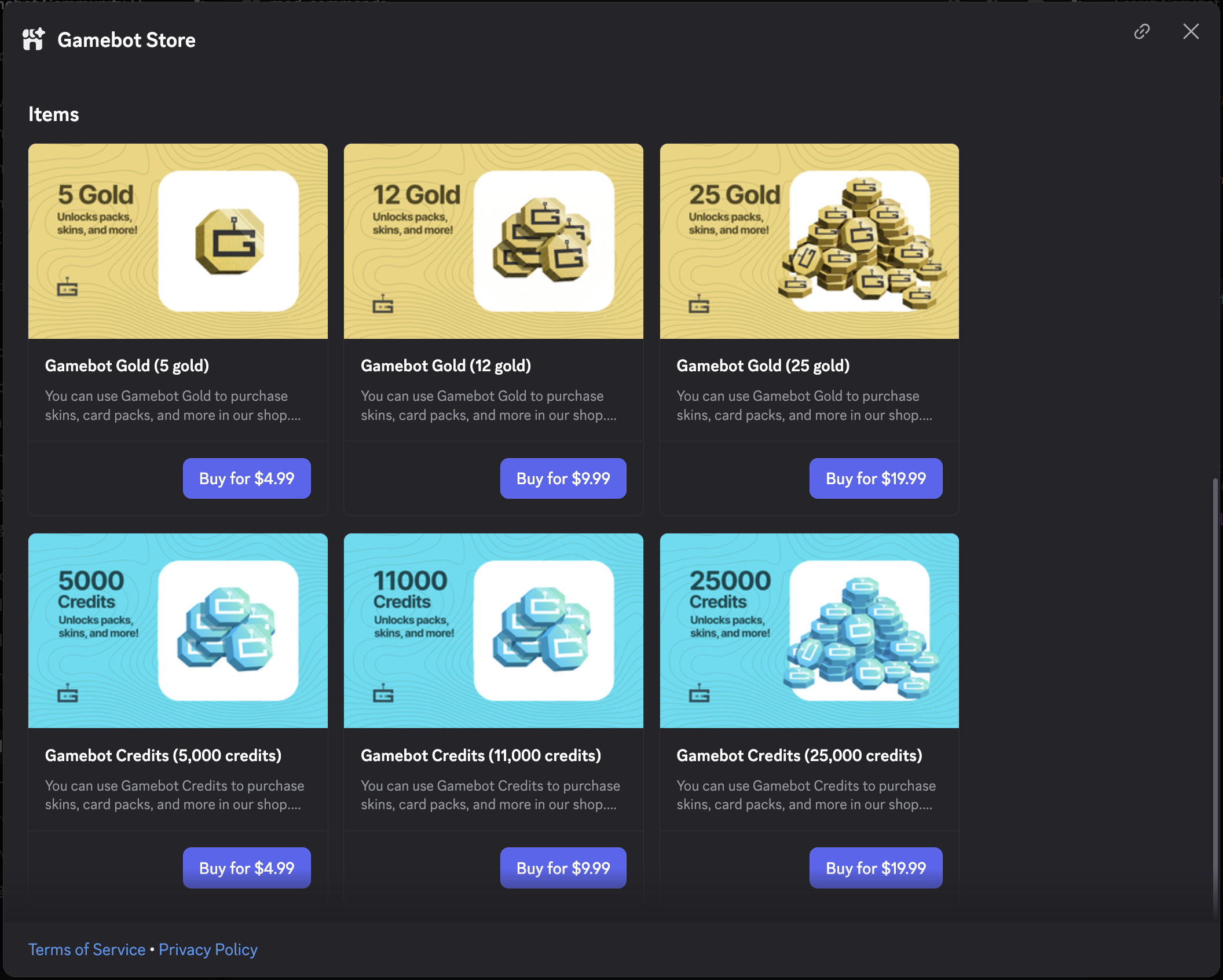 The All-New Gamebot Store