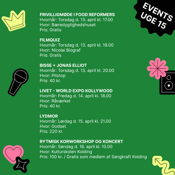Events uge 15