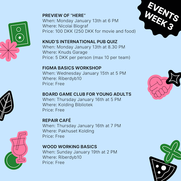 Events week 3