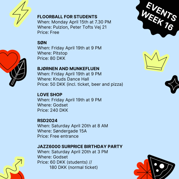 Events week 16