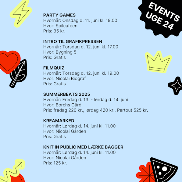 Events uge 24