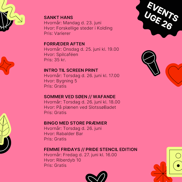 Events uge 26