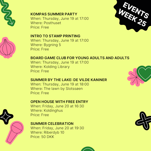 Events week 25