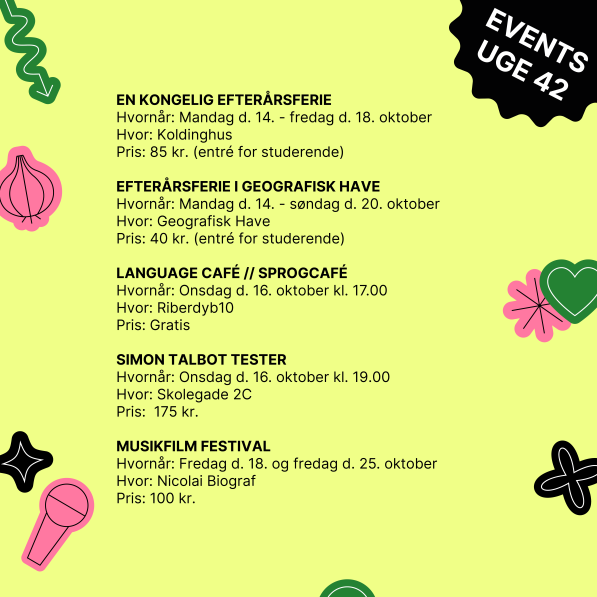 Events uge 42