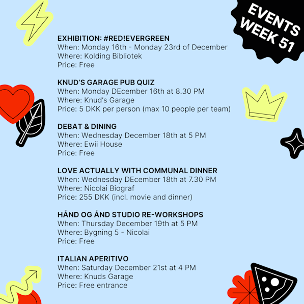 Events week 51