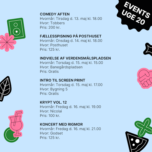 Events uge 20