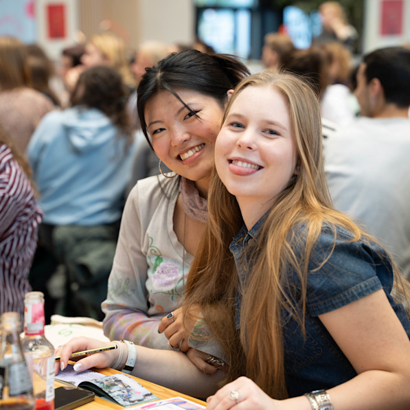 Drag Bingo & Community Dinner women in the audience