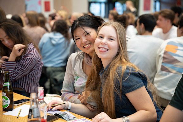Drag Bingo & Community Dinner women in the audience
