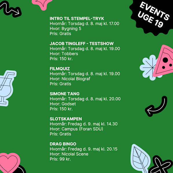 events uge 19