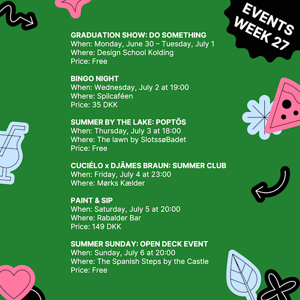 Events week 27