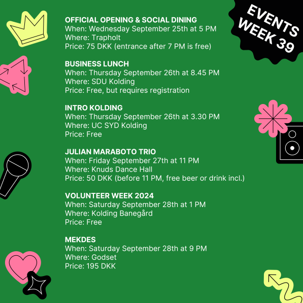 Events week 39