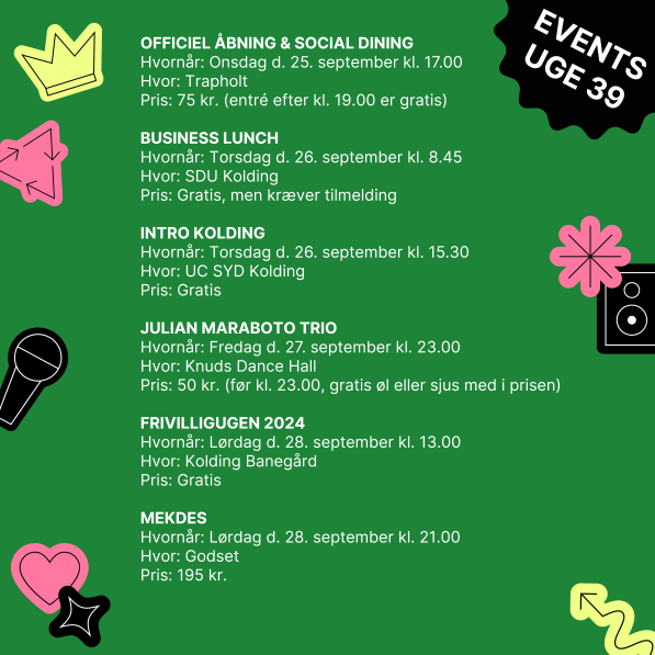 Events uge 39