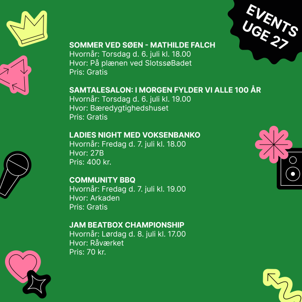 Events week 27