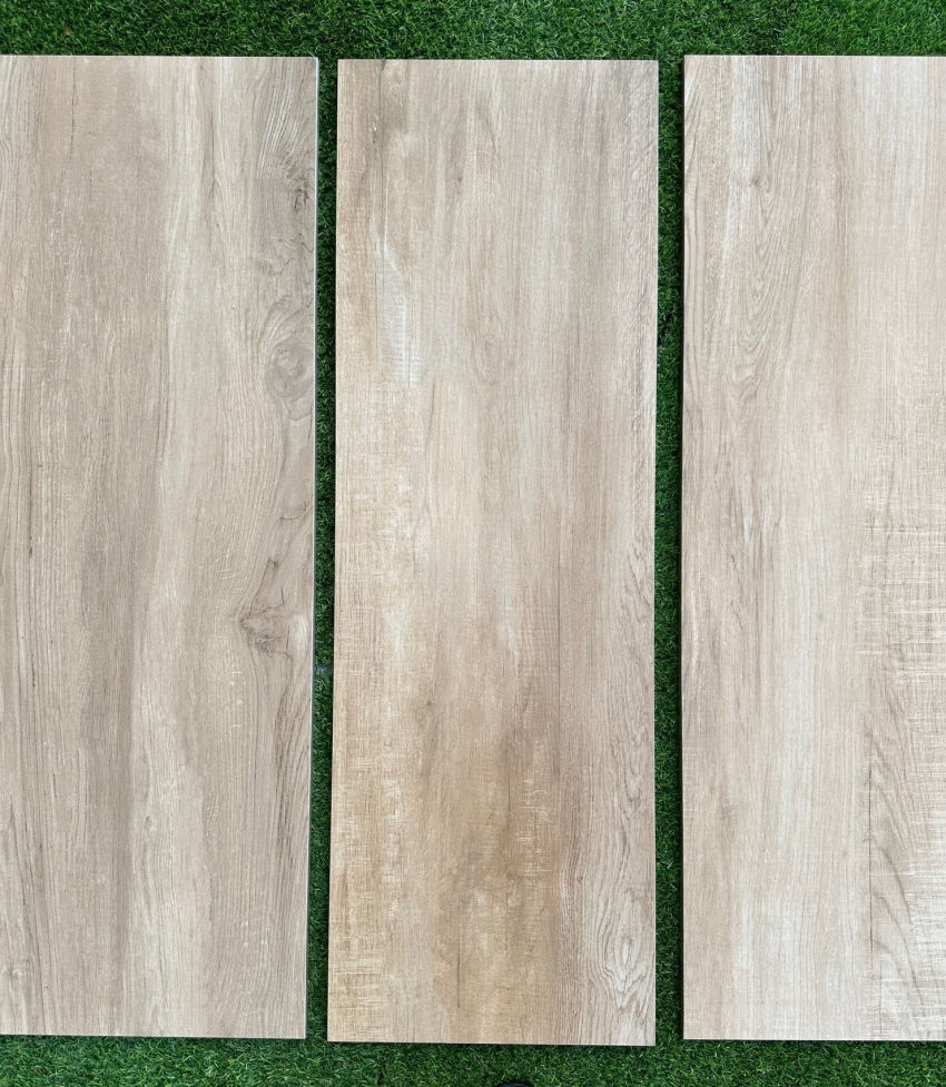 Pavimento in gres galleggiante effetto legno North Wind Brown 40x122 2 cm di spessore