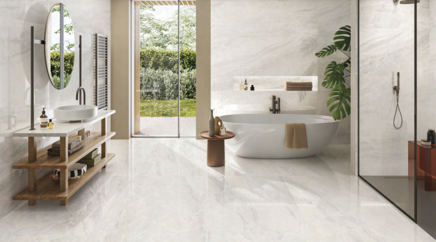 Lastra In Gres Emilceramica Tele di Marmo Selection White Paradise 120x278