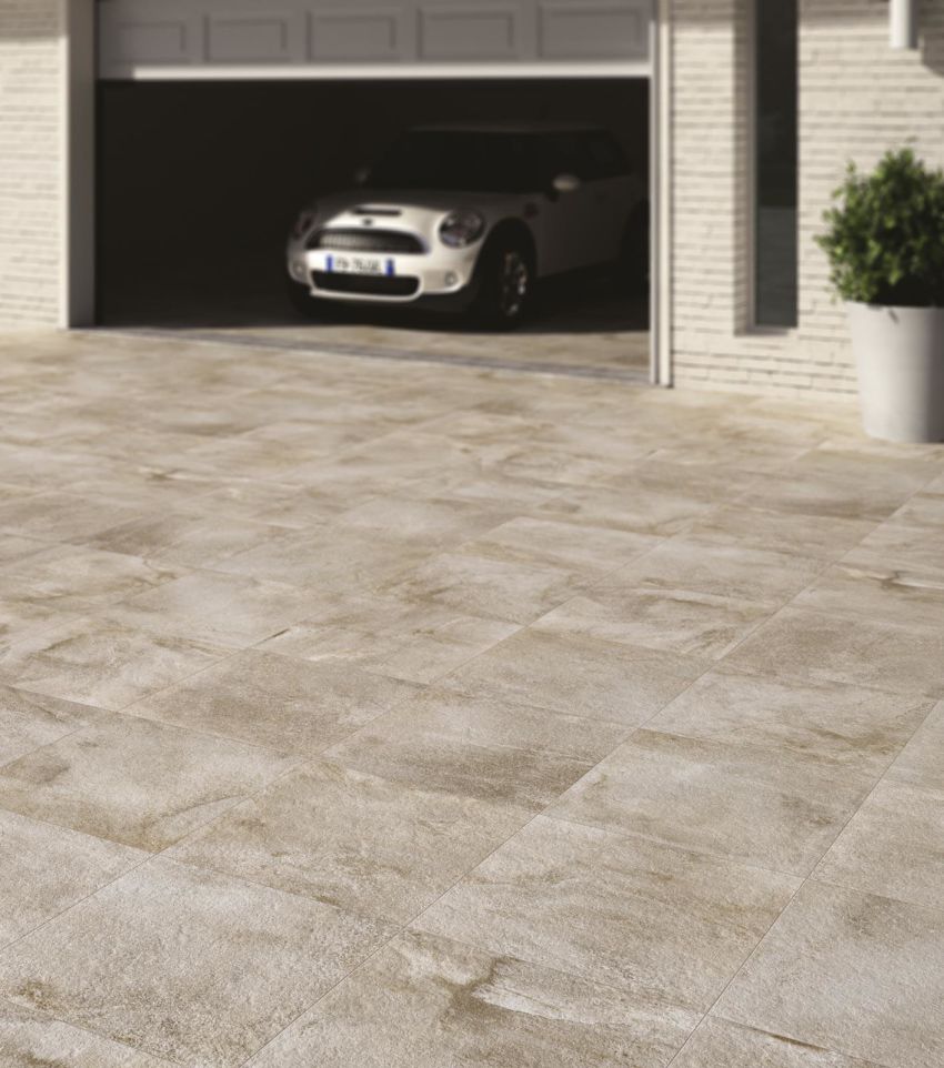 Pavimento galleggiante in gres effetto pietra Barge Antico Beige 1° scelta 60x60 spessore 2 cm