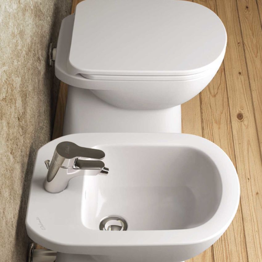 Vaso e Bidet filo parete Linea Gemma