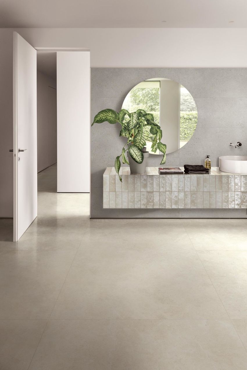 Gres porcellanato effetto pietra REALSTONE ARGENT by RAGNO