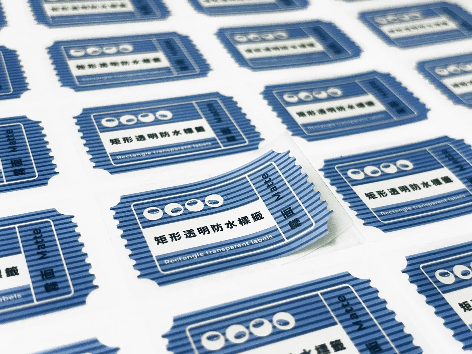 Transparent Waterproof Label Stickers