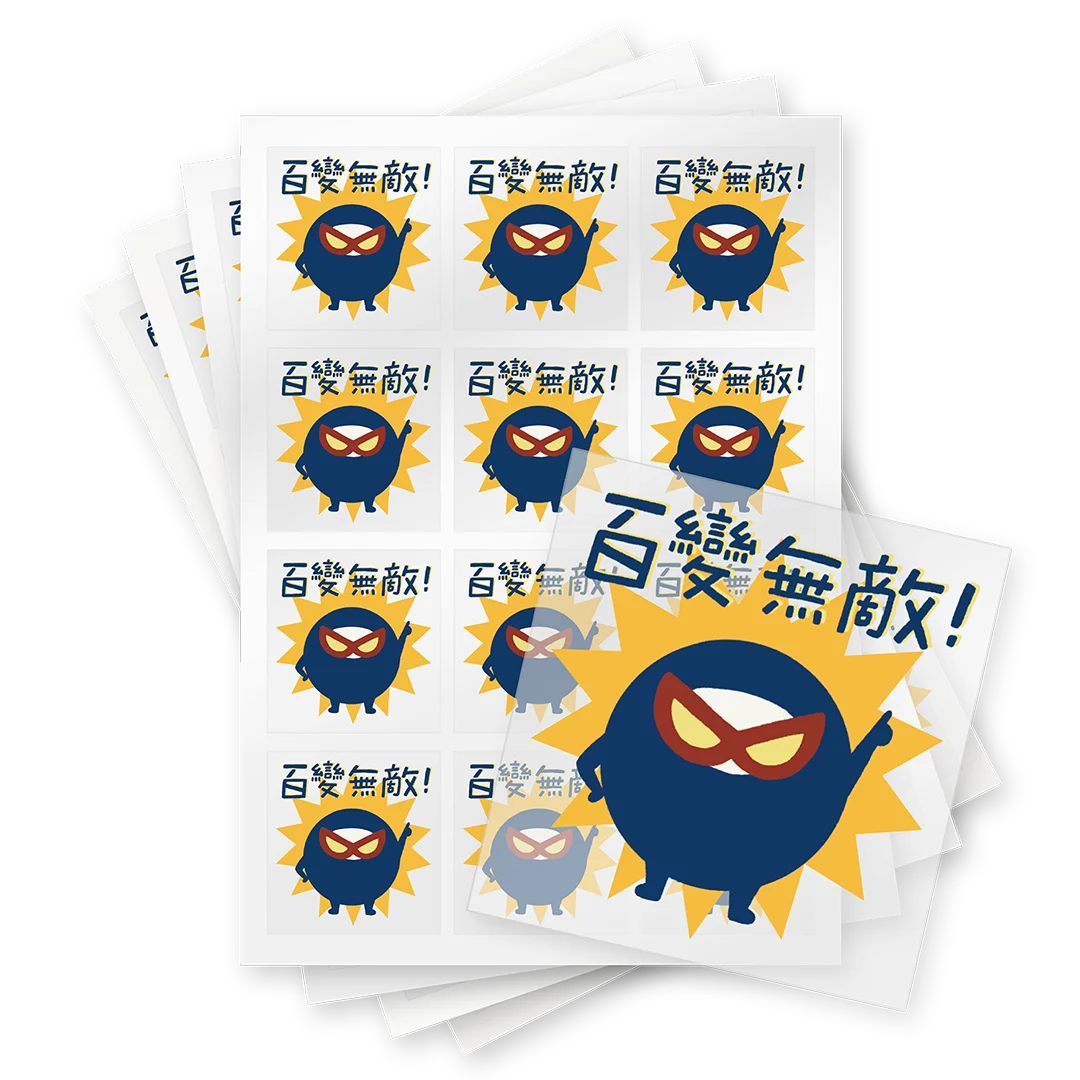 標籤貼紙 透明材質