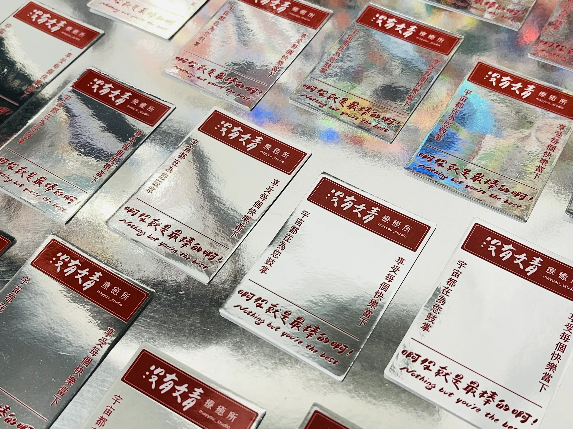 金屬光澤刀模貼紙