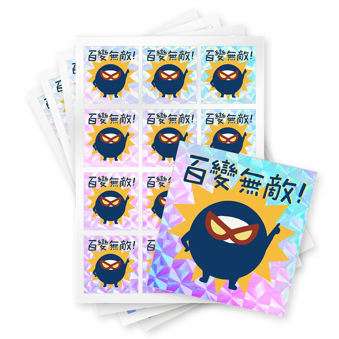 標籤貼紙 菱格雷射