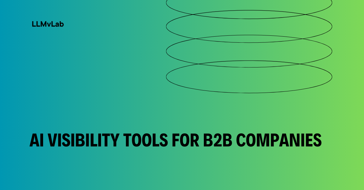 10 Best AI Visibility Tools for B2B Companies in 2026