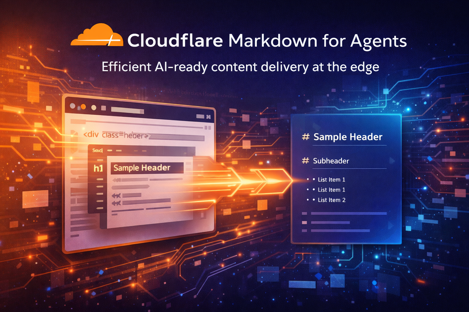 Cloudflare Launches Markdown for Agents for LLM Accessible Content