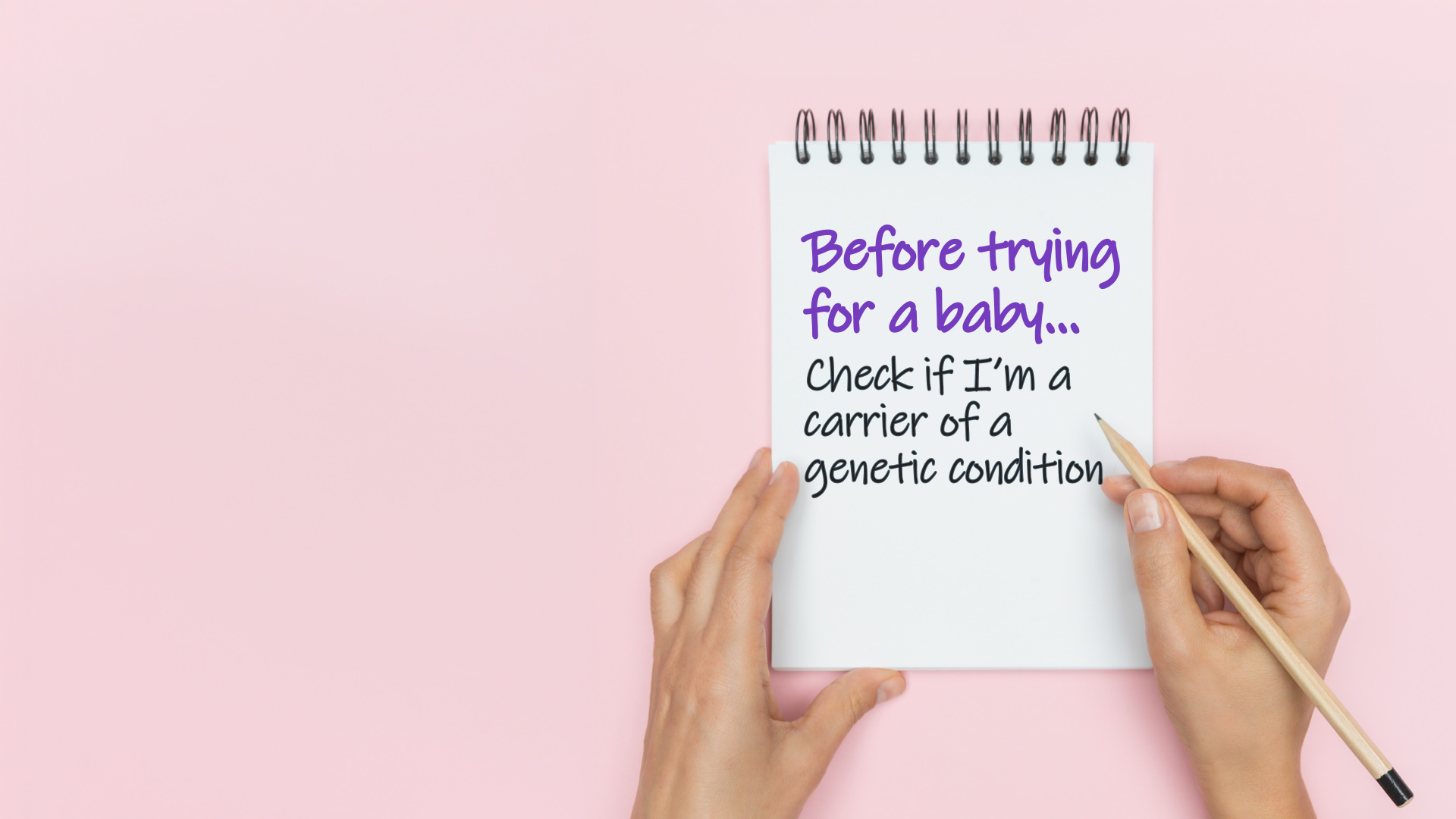 Genetic Carrier Screening (checklist)
