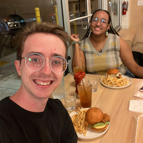 Me and my good friend Nichaela, taken at an amazing local restaurant called Germain's.