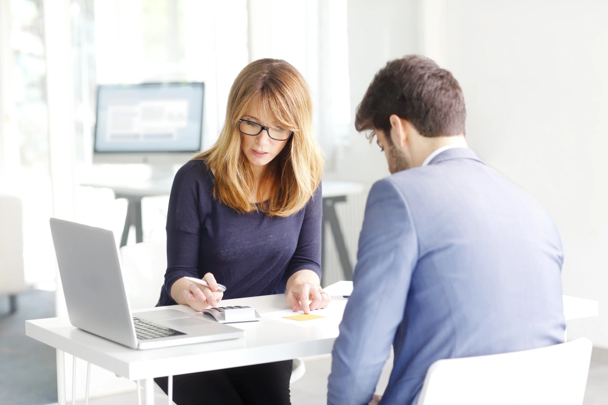 Woman in Office