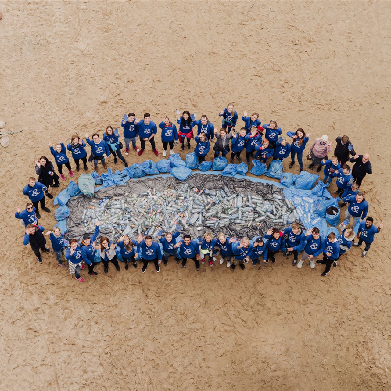 Woman is playing with children