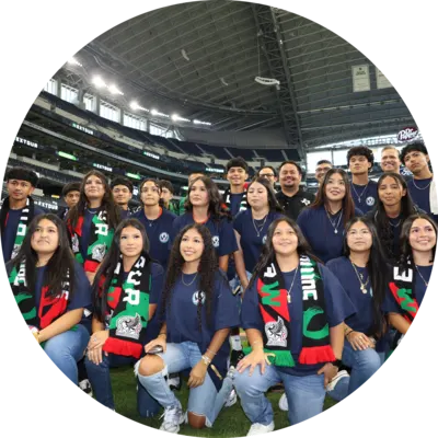 Group of people posing for a photo