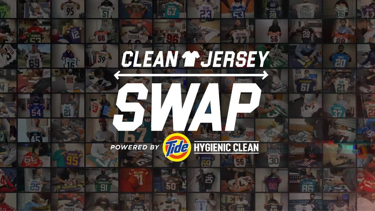 Advertisement for Tide’s Clean Jersey Swap campaign