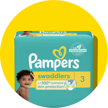 Package of Pampers Swaddlers