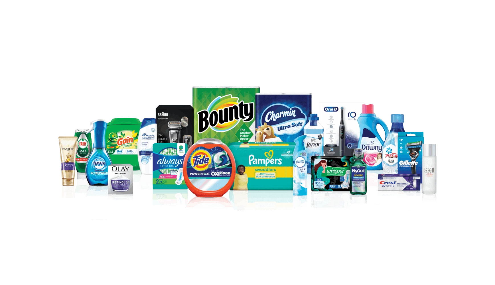 A range of 22 P&G products across each of the Company’s 10 categories.  