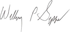 William P. Gipson signature