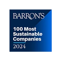 Barron’s 100 Most Sustainable Companies badge