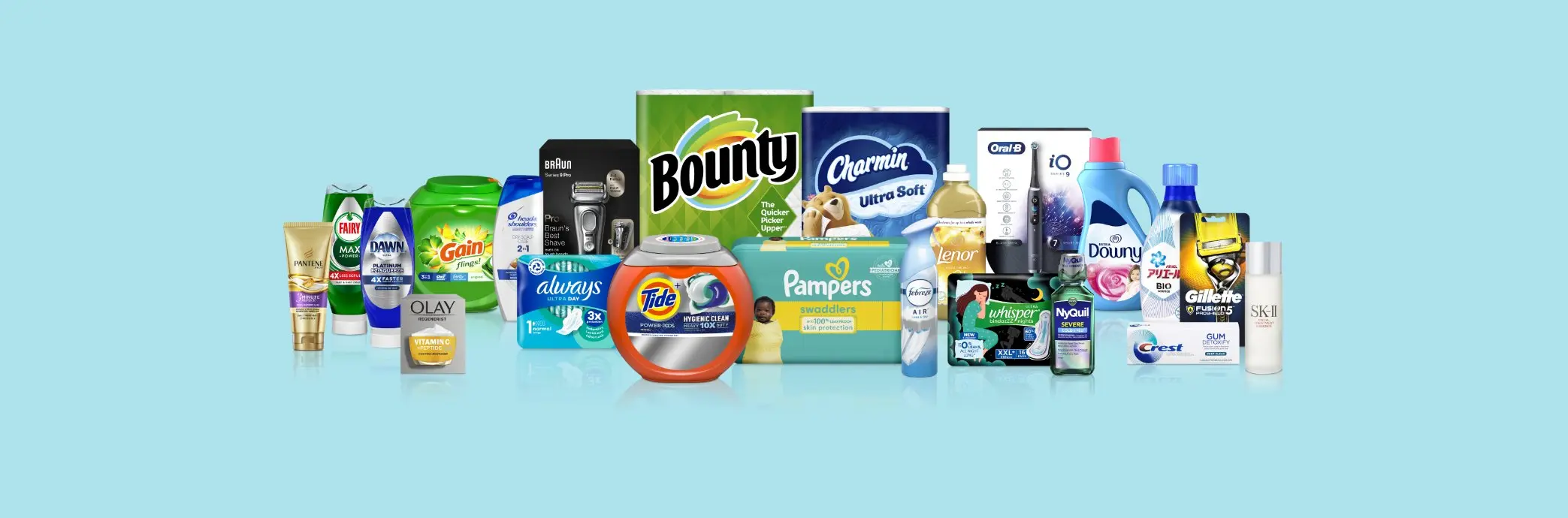 A range of 22 P&G products across each of the Company’s 10 categories.