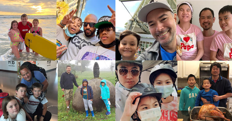 Image compilation of fathers and their children