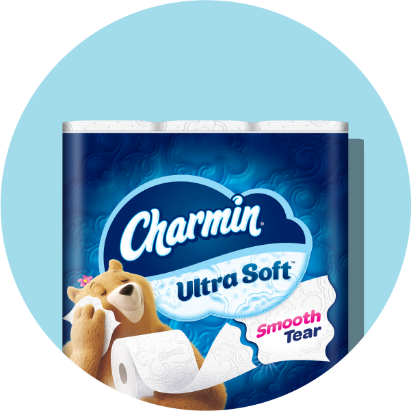 Package of Charmin UltraSoft SmoothTear toilet tissue