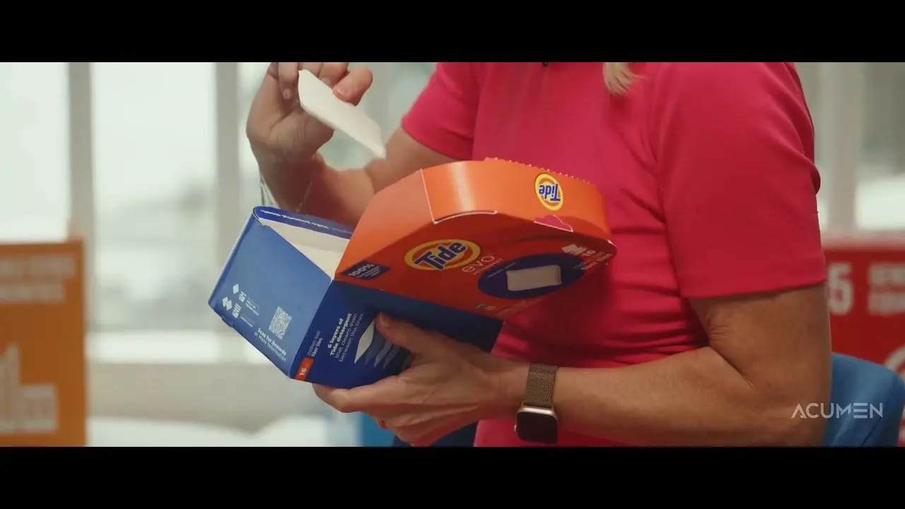 Screenshot of Tide EVO product from the video.