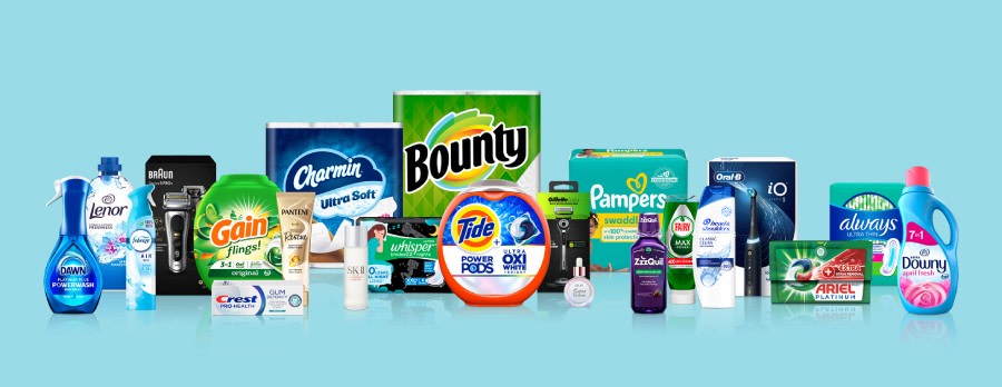 A group image of various P&G products across each of the Company’s 10 categories.