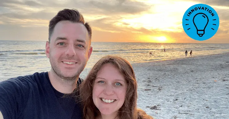 Aaron on the beach