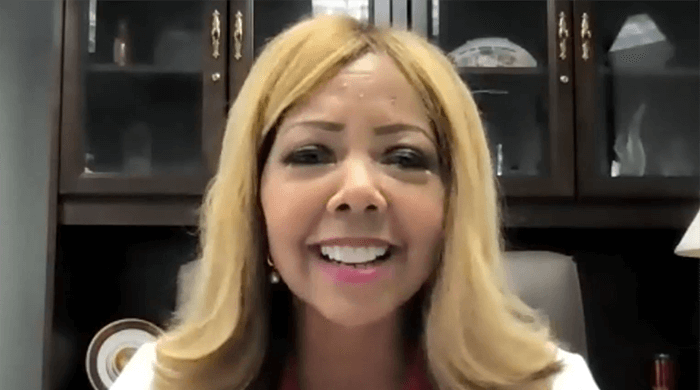 Congresswoman Lucy McBath, Vice-Chair of the Congressional Caucus for Women's Issues, speaks about period product access, education and stigma at Ending Period Poverty for Women and Girls on May 25, 2021