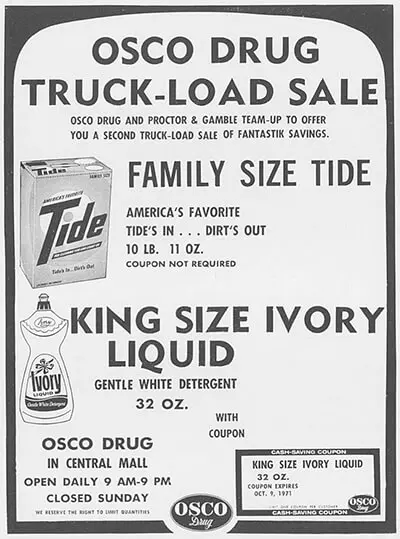1971 Osco Drug Ad